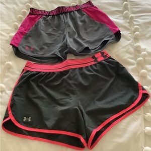 2 Pair Under Armour Shorts S